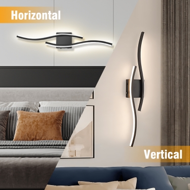 LED室内灯 - HCP063 双色一体半月S型壁灯